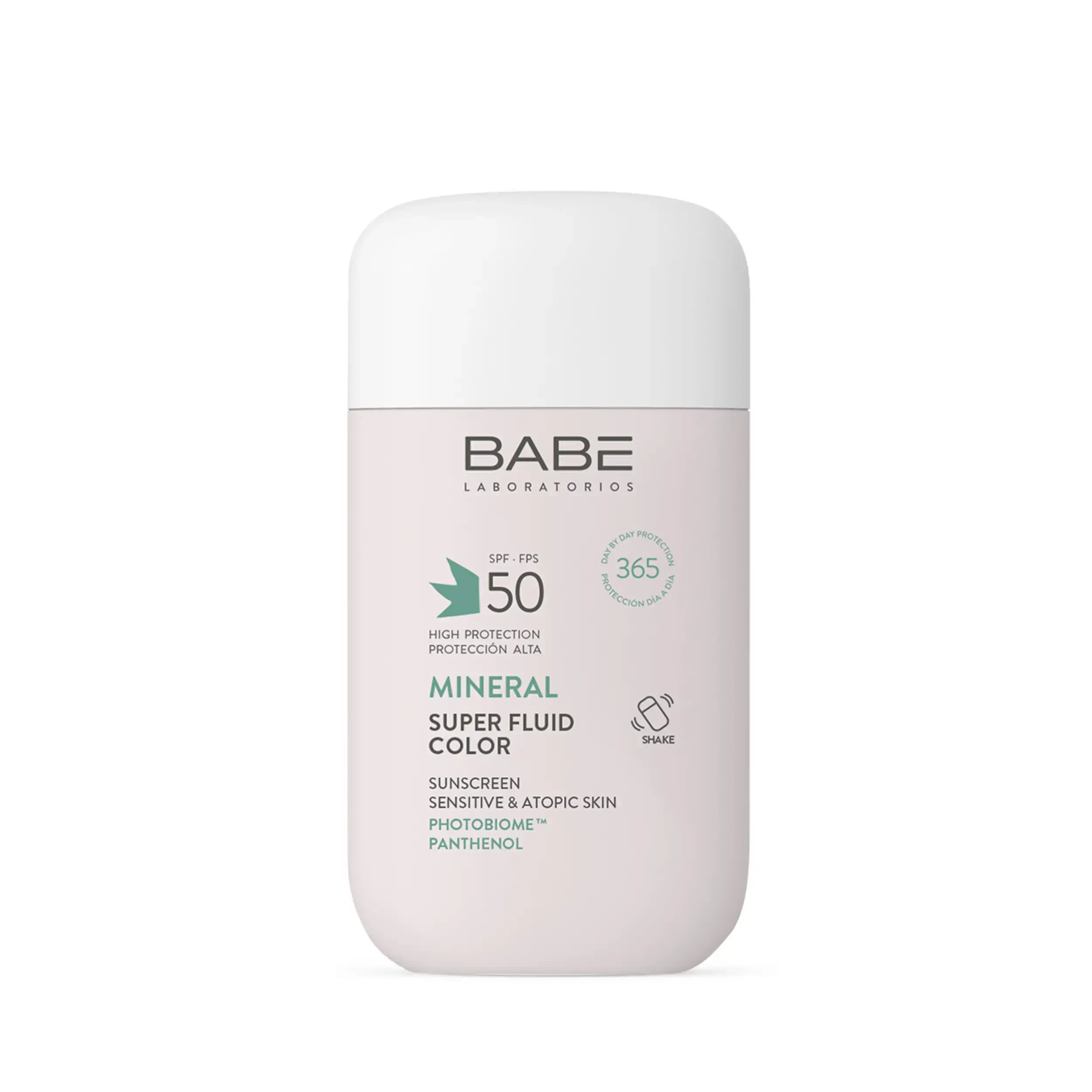 Babe Laboratorios Sunscreen Mineral Fluid Color SPF 50